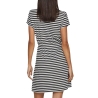 Robe Noir/Blanc à Rayures Femme Vila Mooney String