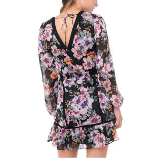 Robe Noire à Motifs Femme Guess Elana