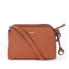 Sac à Bandoulière Camel Femme Manoukian OLIVIA