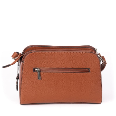 Sac à Bandoulière Camel Femme Manoukian OLIVIA