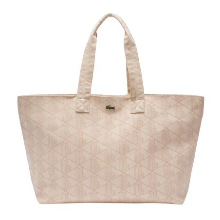 Sac Cabas Beige Femme Lacoste XL Summer