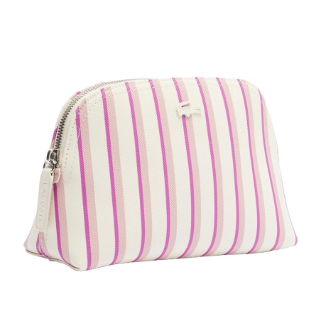 Trousse De Toilette Blanche/Rose Femme Lacoste