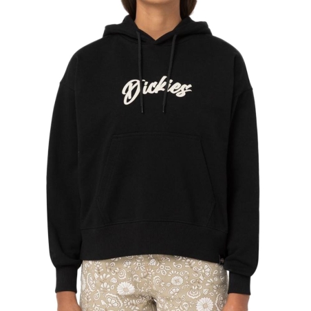 Sweat à Capuche Noir Femme Dickies Mayetta