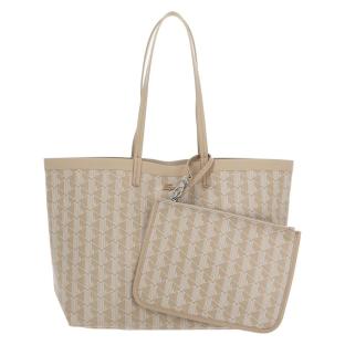 Sac Cabas Beige Clair Femme Lacoste Zely