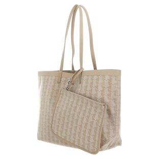 Sac Cabas Beige Clair Femme Lacoste Zely