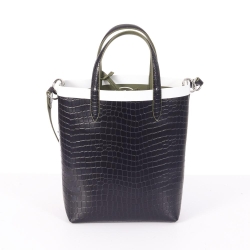 Sac à Main Marine/Kaki Femme Lacoste Croc