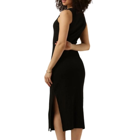 Robe Noire Femme Calvin Klein Jeans Seaming Long