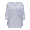 Pull Bleu Clair manches 3/4 Femme JDY New Behave