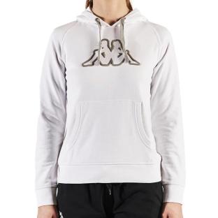 Sweat à Capuche Blanc Femme Kappa Belle Slim