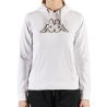 Sweat à Capuche Blanc Femme Kappa Belle Slim