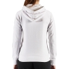 Sweat à Capuche Blanc Femme Kappa Belle Slim