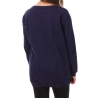 Sweat Long Marine Femme American College YR656