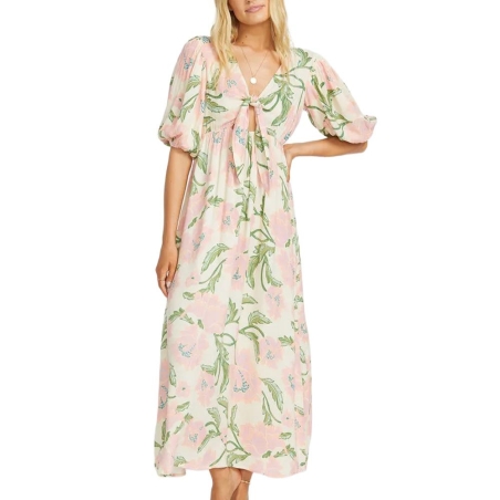 Robe Rose à Fleurs Femme Billabong Night Fall