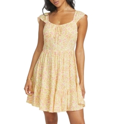 Robe Jaune à Fleurs Femme Billabong Sweet Bouquet