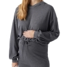 Sweat à Capuche Gris Femme Mamalicious Cassie