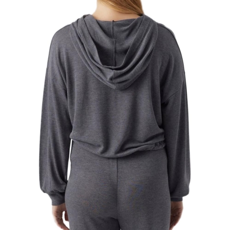 Sweat à Capuche Gris Femme Mamalicious Cassie