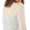 Gilet Écru dentelle Femme Deeluxe Milsa