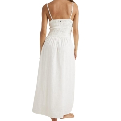 Robe Blanche Femme Billabong Cloud Dress