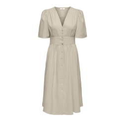 Robe Beige Femme JDY Nora 2/4 Midi
