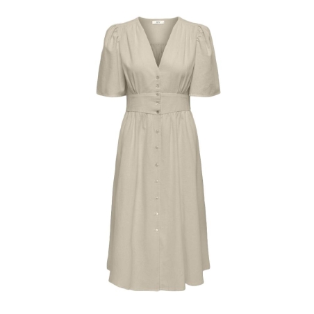 Robe Beige Femme JDY Nora 2/4 Midi