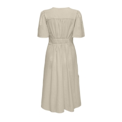 Robe Beige Femme JDY Nora 2/4 Midi