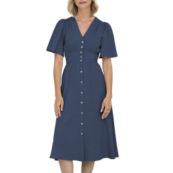 Robe Bleu Femme JDY Nora 2/4 Midi