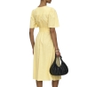 Robe Jaune Femme JDY Nora 2/4 Midi