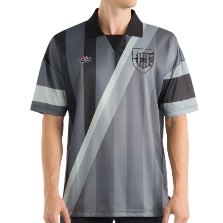 Polo Noir/Gris Homme Umbro Mash