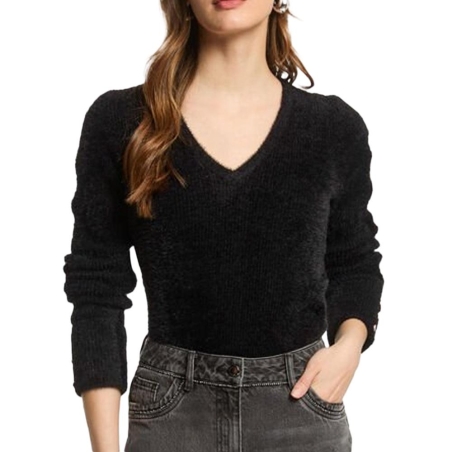 Pull Noir Femme Morgan Moove