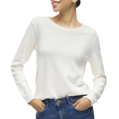 Pull Blanc Femme Vila Viril