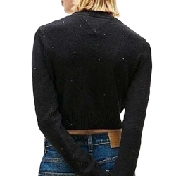 Pull Noir Femme Tommy Hilfiger Tjw Sparkle Flag