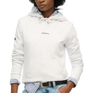 Sweat à Capuche Blanc Femme Superdry Plain Hood