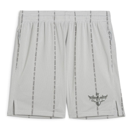 Short de Basketball Gris Homme Puma Melo Alwayz