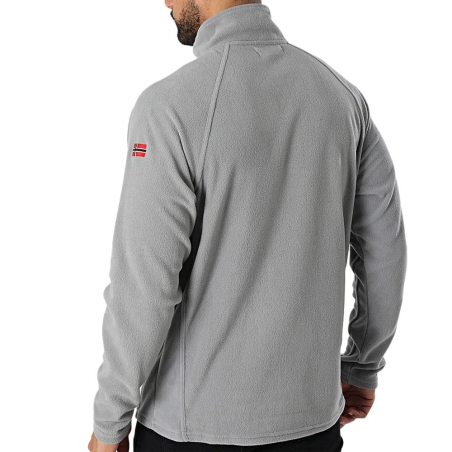 Veste Polaire 1/4 de Zip Gris Homme Geographical Norway Men 233