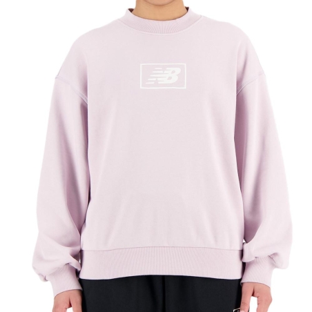 Sweat Mauve Femme New Balance Essentials French Terry