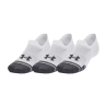 Lot de 3 Paires de Chaussettes Blanc/Gris Mixte Under Armour Ua Performance Tech 3
