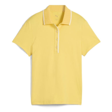 Polo de Golf Jaune Homme Puma Cloudspun