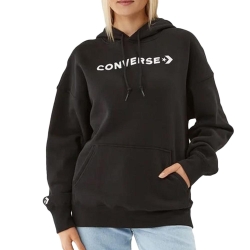Sweat Noir Femme Converse Wordmark