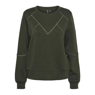 Sweat Kaki Femme Pieces Niva