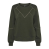 Sweat Kaki Femme Pieces Niva