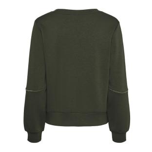 Sweat Kaki Femme Pieces Niva