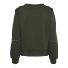 Sweat Kaki Femme Pieces Niva