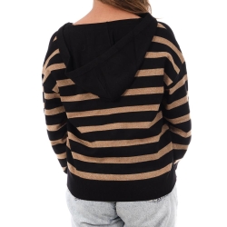 Pull Noir/Doré Femme Morgan Ballo