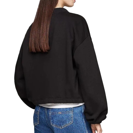 Sweat 1/4 Zip Noir Femme Tommy Hilfiger DW0DW18775