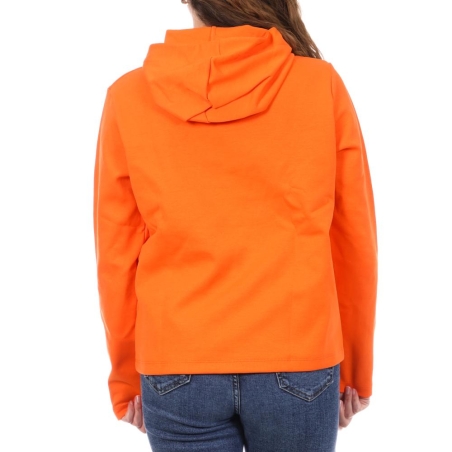 Sweat à Capuche Orange Femme Le Coq Sportif Hoody N°9