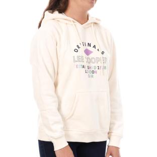 Sweat à Capuche Ecru Femme Lee Cooper Octavi