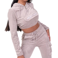 Sweat à Capuche Gris Femme Project X Paris