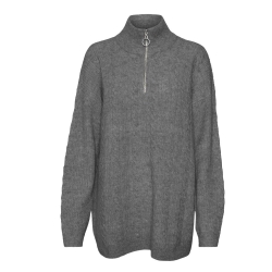 Pull 1/4 Zip Beige Femme Vero Moda Mili