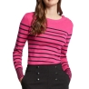 Pull Noir/Rose Femme Morgan Jauge
