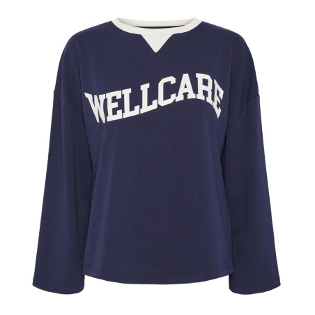 Sweat Marine Femme Pieces Andrea